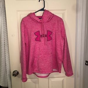pink under armour hoodie